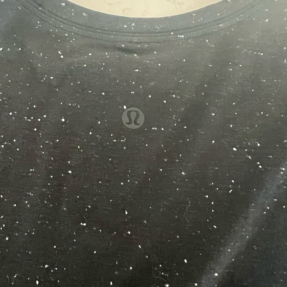 lululemon athletica Black Speckled Top